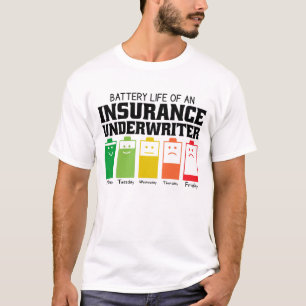 Battery Life Of An Insurance Underwriter T-Shirt