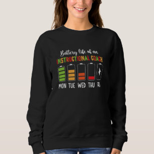 Battery Life Of Instructional Coach Instructional  Sweatshirt