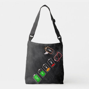 Battery Life - Retro White Mix 2 Edition Crossbody Bag