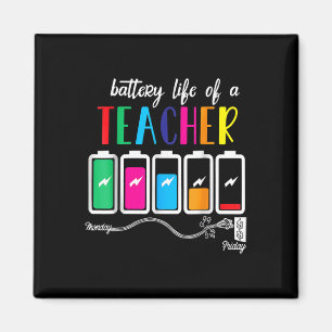 Battery Of Life A Teacher Thanksgiving Christmas Magnet