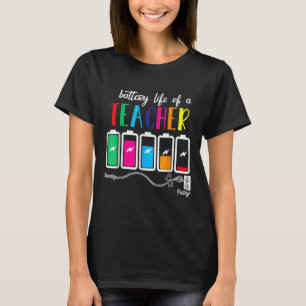 Battery Of Life A Teacher Thanksgiving Christmas T-Shirt