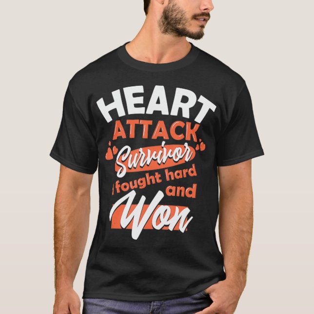 Battery Operated Pacemaker Recipient Heart Attack  T-Shirt (Front)