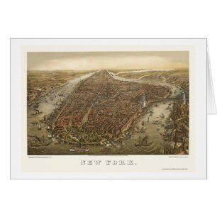 Battery Park, NY Panoramic Map - 1873