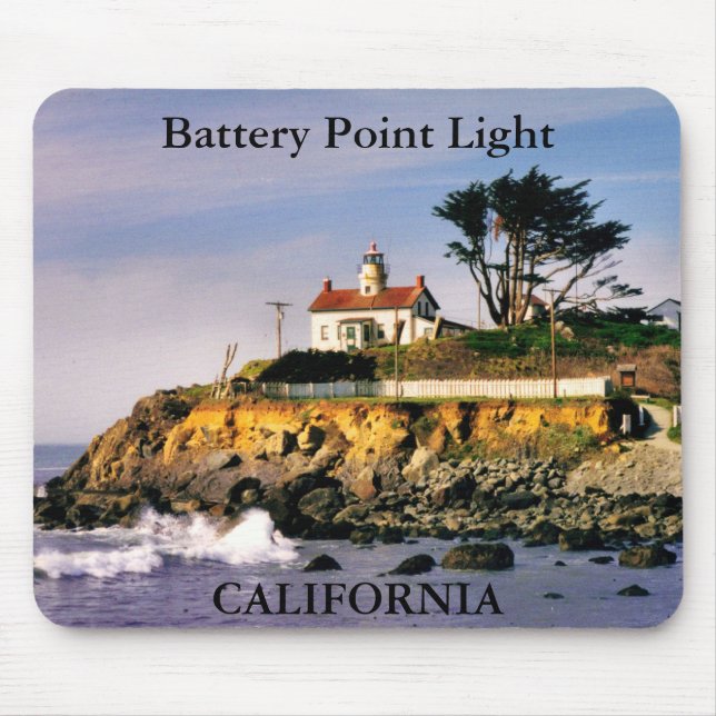 Battery Point Light, California Mousepad (Front)
