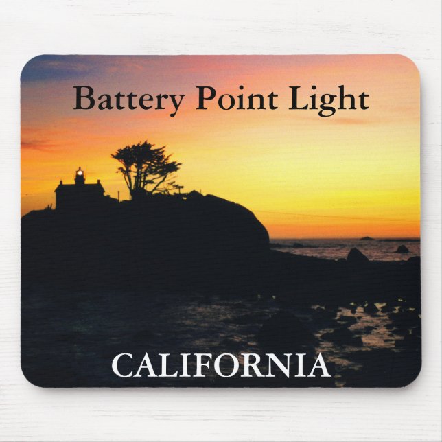 Battery Point Light, California Mousepad 2 (Front)