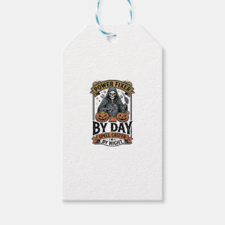 Battery Repair Witch Funny Halloween Technician Sh Gift Tags