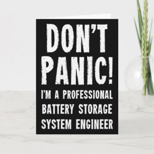 Battery Storage System Engineer Tank Top  Card