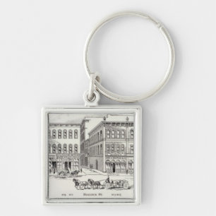 Battery West side California and Sacramento Key Ring