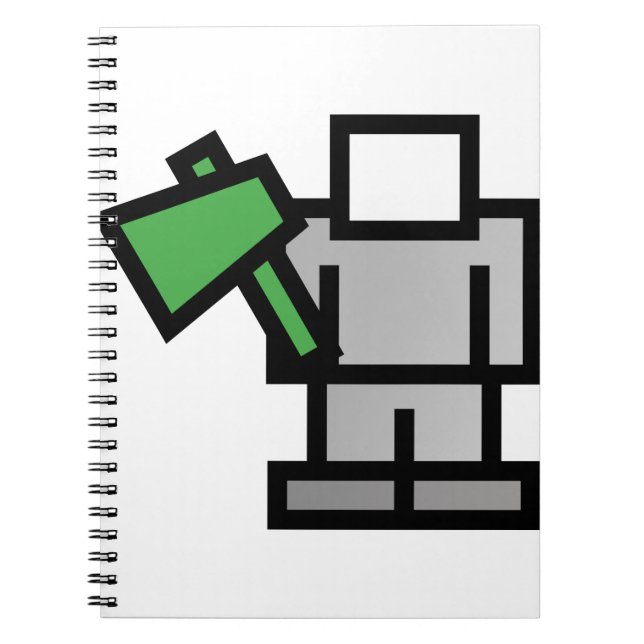 Battle Axe in Green Notebook (Front)