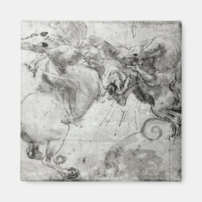 Battle between a Rider and a Dragon, c.1482 Magnet (Front)