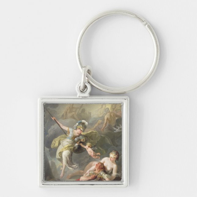 Battle Between Minerva and Mars, 1771 Key Ring (Front)