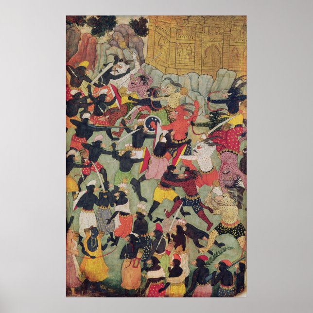 Battle Between the Armies of Rama and Ravana Poster (Front)