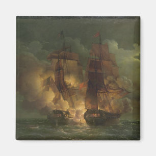 Battle Between the French Frigate 'Arethuse' Magnet