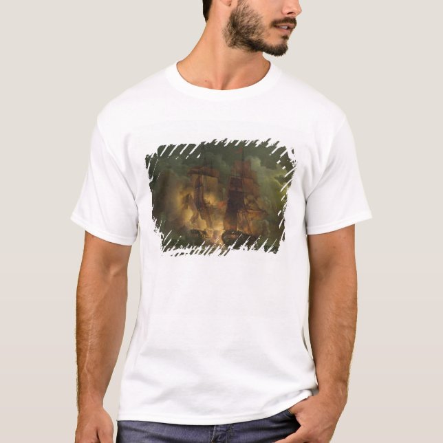 Battle Between the French Frigate 'Arethuse' T-Shirt (Front)