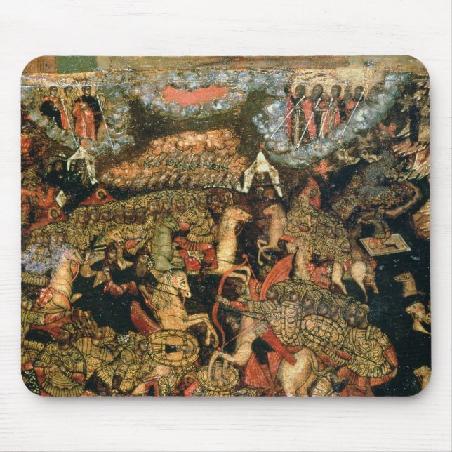 Battle between the Russian and Tatar troops Mouse Pad (Front)