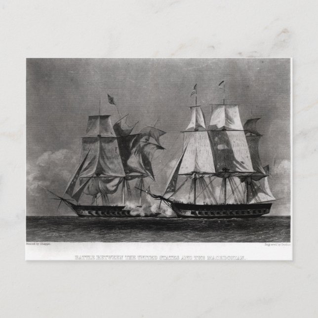 Battle between United States and the Postcard (Front)