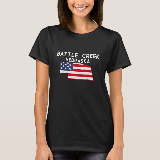 Battle Creek Nebraska USA State America Travel Neb T-Shirt (Front)