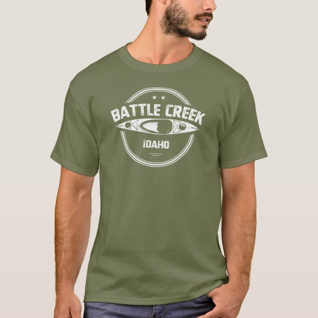 Battle Creek Wild And Scenic River Idaho Kayaking T-Shirt (Front)