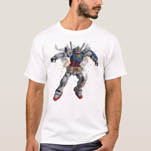 Battle Damaged Gundam T-Shirt (Front)