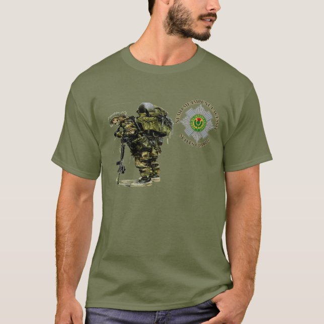 Battle Fatigue Green Scots Guards T-shirt (Front)