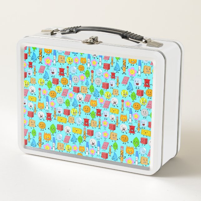 battle for dream island pattern metal lunch box (Front)