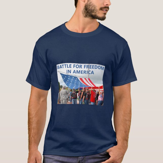 Battle For Freedom (dark) T-Shirt (Front)