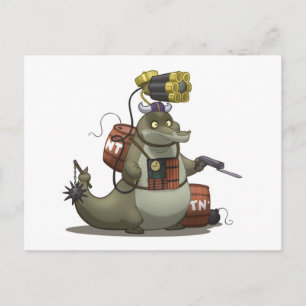 Battle Gator Postcard