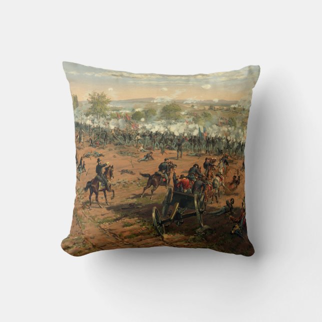 Battle Gettysburg Hancock at Gettysbug Thulstrup Cushion (Front)