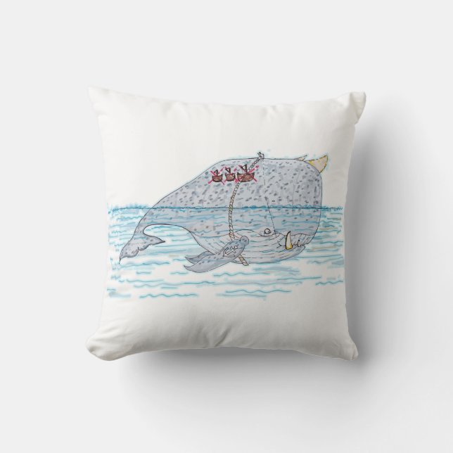 Battle Horn-Whale Cushion (Front)