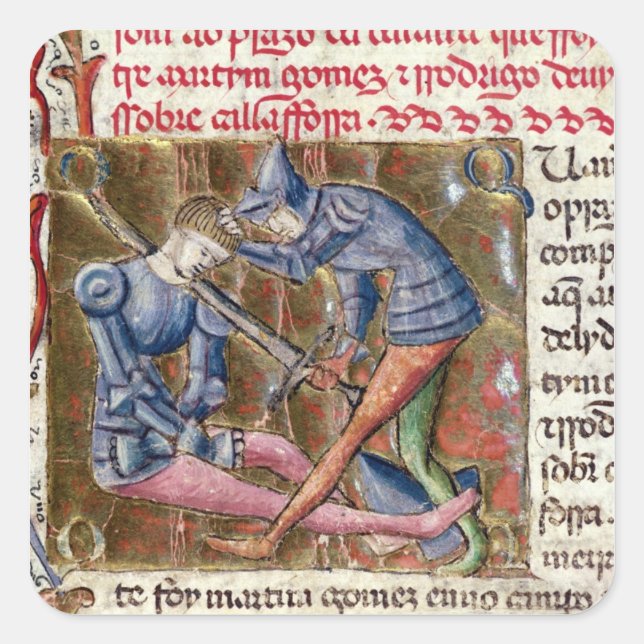 Battle Martin Gomez El Cid  'Chronicles of Square Sticker (Front)