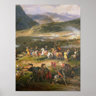 Battle Mount Thabor, detail Napoleon and his Poster