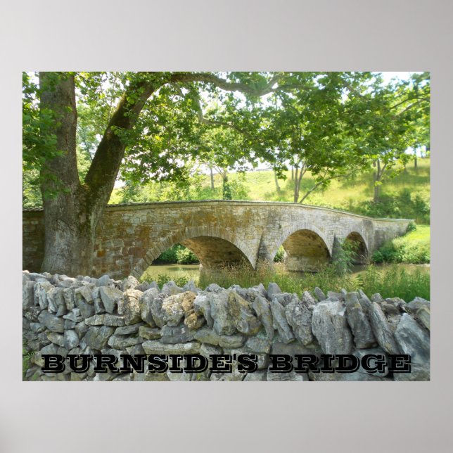 Battle of Antietam: Burnside's Bridge Photo Poster (Front)