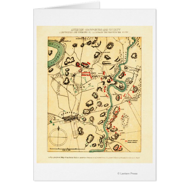 Battle of Antietam - Civil War Panoramic Map 2 (Front)