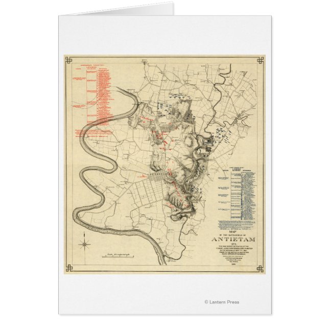 Battle of Antietam - Civil War Panoramic Map 4 (Front)