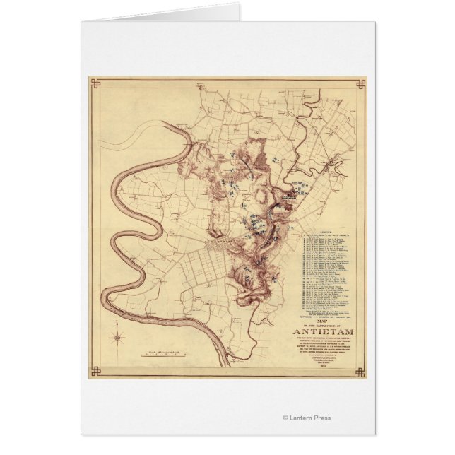 Battle of Antietam - Civil War Panoramic Map 5 (Front)