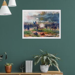 Battle of Antietam Thure de Thulstrup 1887 Restore Poster