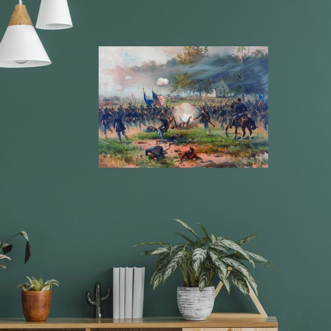 Battle of Antietam Thure de Thulstrup 1887 Restore Poster (Living Room 1)