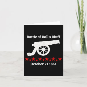 Battle Of Bluff Virginia Civil Battles War Cannon  Card