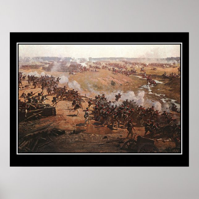 Battle of Borodino 2 Napoleon Vintage Poster (Front)