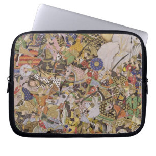 Battle of Bundi, from the Akbarnama, c.1590 (gouac Laptop Sleeve