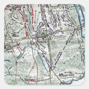 Battle of Chancellorsville 2 Square Sticker