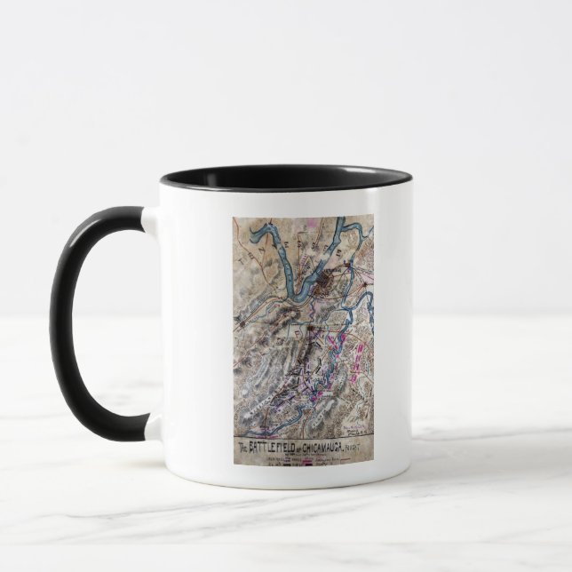 Battle of Chickamauga - Civil War Panoramic Map Mug (Left)