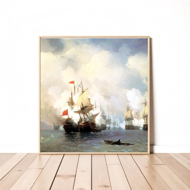 Battle of Chios ,  Ivan Aivazovsky  Poster (Creator Uploaded)