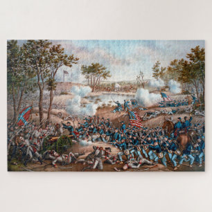 Battle of Cold Harbour by Kurz and Allison 1888 Jigsaw Puzzle