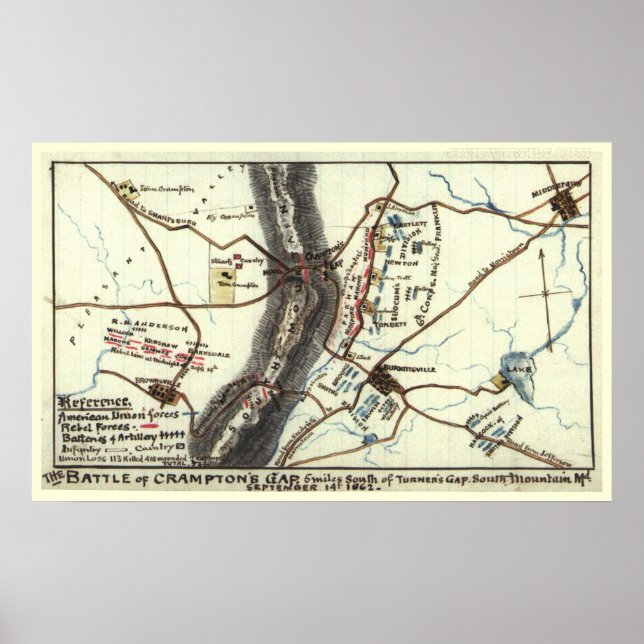 Battle of Crampton's Gap Poster (Front)
