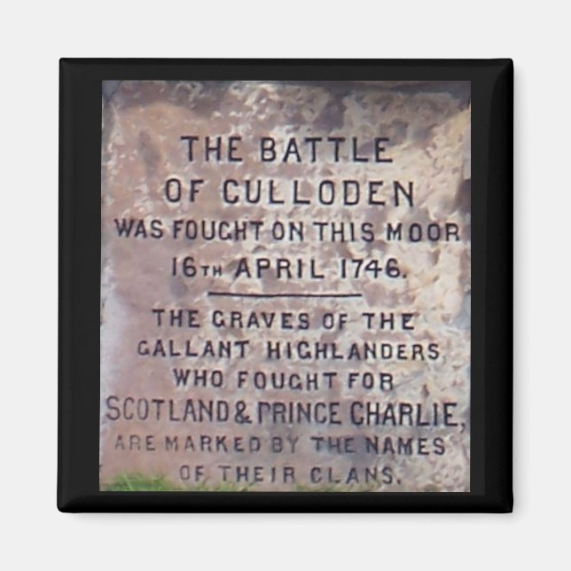 Battle of Culloden magnet (Front)