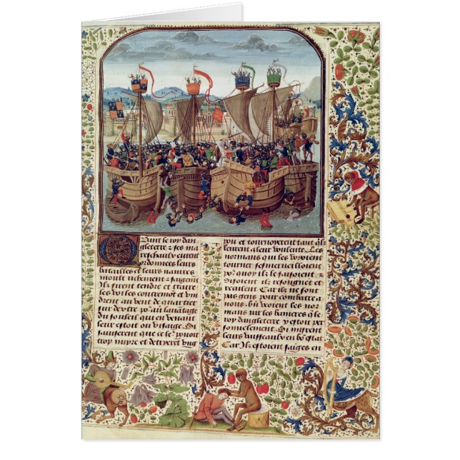 Battle of Ecluse, from 'Froissart's Chronicle' (Front)