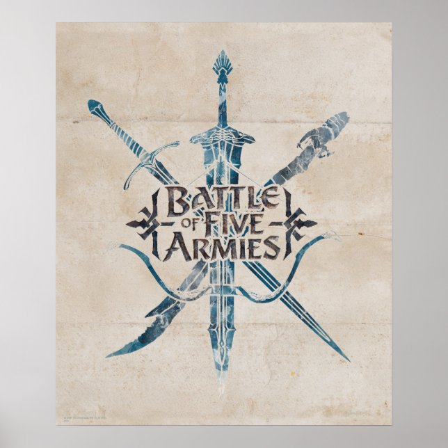 BATTLE OF FIVE ARMIES™ Logo Poster (Front)