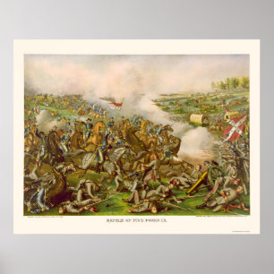 Battle of Five Forks, VA 1865 Poster