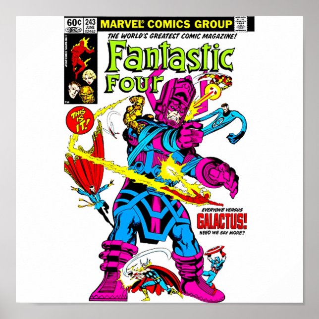 Battle of Galactus TShirt Poster (Front)